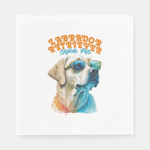 Labrador Retriever Stilvolle Haustiere Serviette