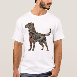 Labrador Retriever T - Shirt mit Camouflage