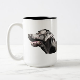 Labrador Retriever Tasse, Lab Dog Kaffee Wasserfar Zweifarbige Tasse