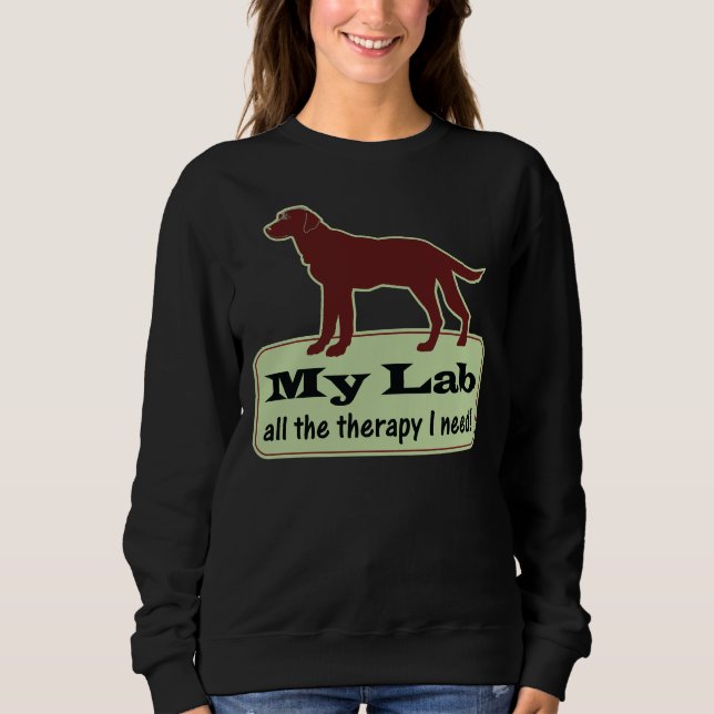 Labrador Retriever Therapie Sweatshirt (Vorderseite)