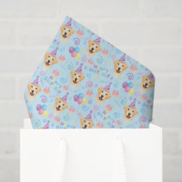 Labrador Retriever Tissue Paper in Blue Seidenpapier