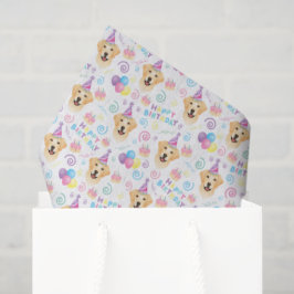 Labrador Retriever Tissue Paper in White Seidenpapier