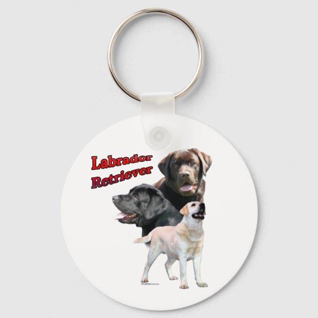 Labrador Retriever Trio 2 - Schlüsselanhänger (Vorderseite)