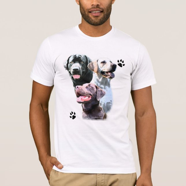 Labrador Retriever Trio T-Shirt (Vorderseite)