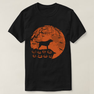 Labrador Retriever und Mond Halloween Hunde Liebha T-Shirt