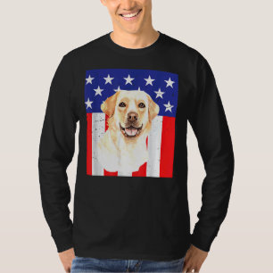 Labrador Retriever Usa Star Spangled Proud Mama Va T-Shirt