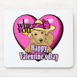 Labrador Retriever Valentinstag Geschenke Mousepad