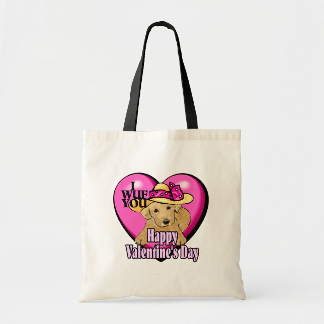 Labrador Retriever Valentinstag Geschenke Tragetasche (Vorne)