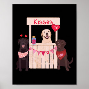 Labrador Retriever Valentinstag Hundemama Hunde Li Poster