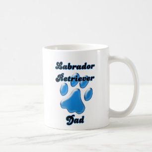 Labrador Retriever Vater Blue Pawprint Kaffeetasse