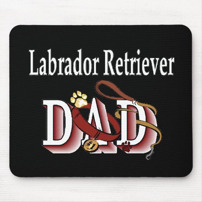 Labrador Retriever Vater Geschenke Mousepad (Vorne)