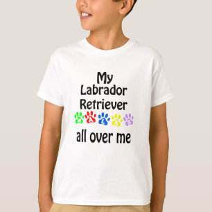 Labrador Retriever Walking Design T-Shirt