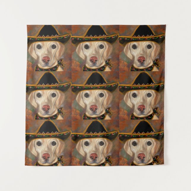 Labrador Retriever Wandteppich (Vorderseite)