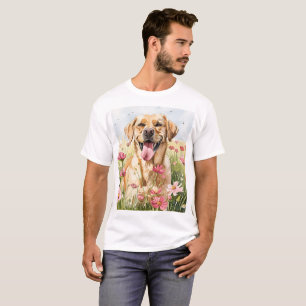 Labrador Retriever Wasserfarben Herren T-Shirt