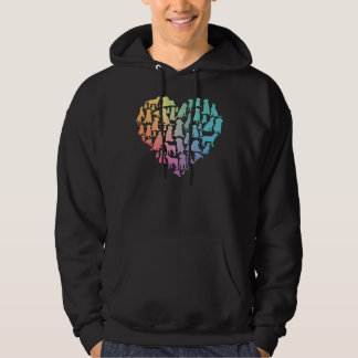 Labrador Retriever Wasserfarben Herzhunde Enthusia Hoodie