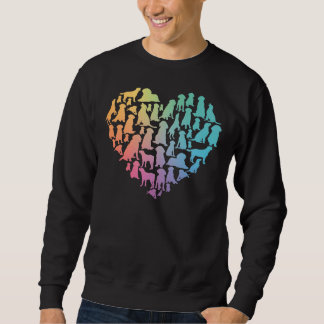 Labrador Retriever Wasserfarben Herzhunde Enthusia Sweatshirt
