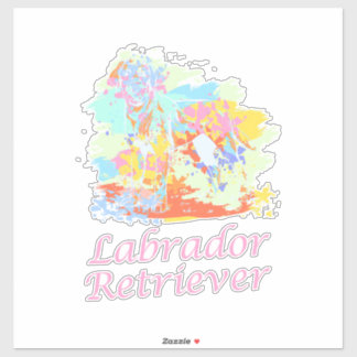 Labrador Retriever Watercolor Aufkleber