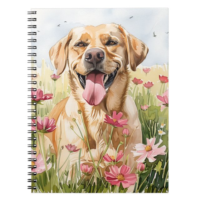 Labrador Retriever Watercolor Journal Notizblock (Vorderseite)