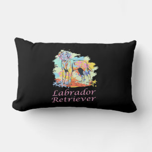 Labrador Retriever Watercolor Lendenkissen