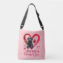 Labrador Retriever Watercolor V-Day Crossbody bag