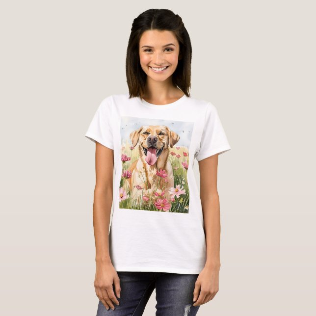 Labrador Retriever Watercolor Women's T-Shirt (Vorne ganz)