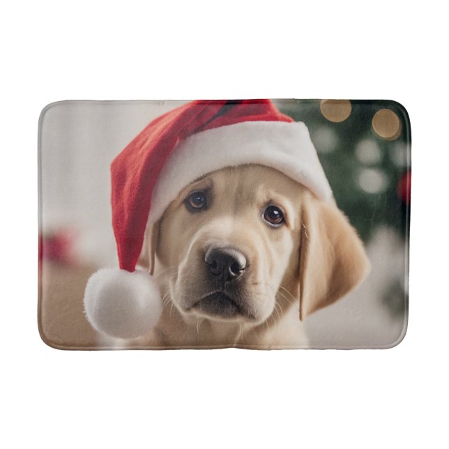 Labrador Retriever Weihnachten Badematte (Vorderseite)