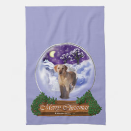 Labrador Retriever Weihnachten Handtuch