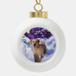 Labrador Retriever Weihnachten Keramik Kugel-Ornament