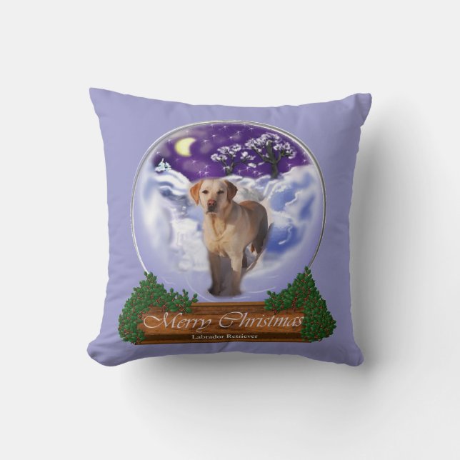 Labrador Retriever Weihnachten Kissen (Vorderseite)