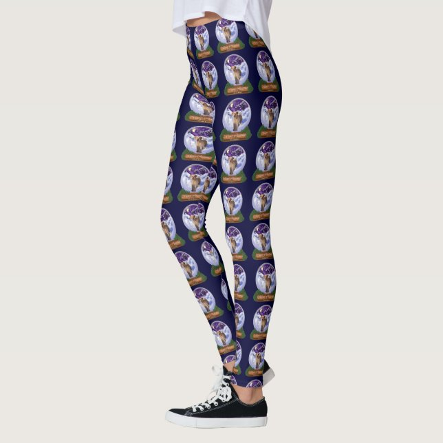 Labrador Retriever Weihnachten Leggings (Links)