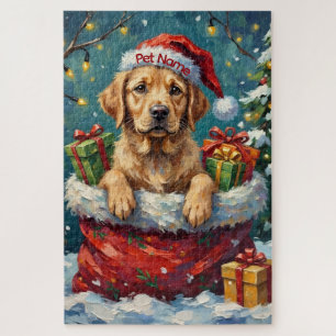 Labrador Retriever Weihnachten Santa-Tasche Abente Puzzle