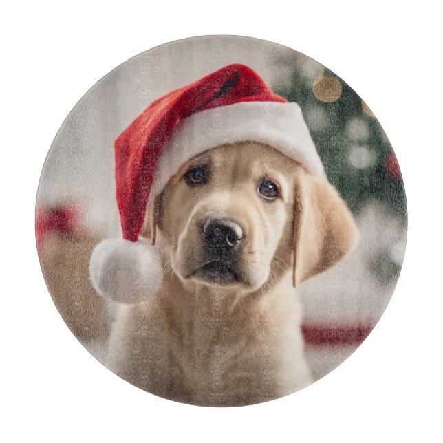 Labrador Retriever Weihnachten Schneidebrett (Vorderseite)