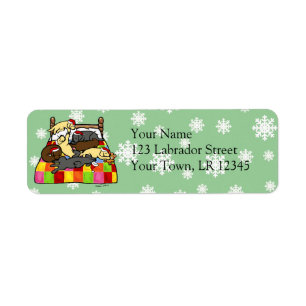 Labrador-Retriever-Weihnachtsabends-Cartoon