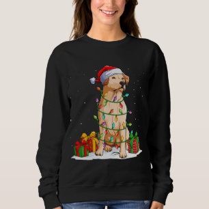 Labrador Retriever Weihnachtsbaum Lichter Xma Sweatshirt
