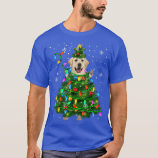 Labrador Retriever Weihnachtsbaum Xmas Lights Hund T-Shirt