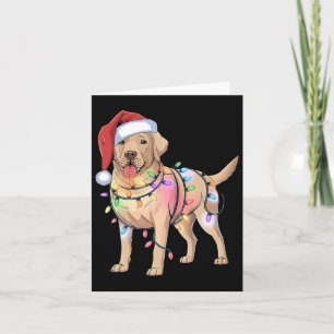 Labrador Retriever Weihnachtsfestling Lover 1 Karte