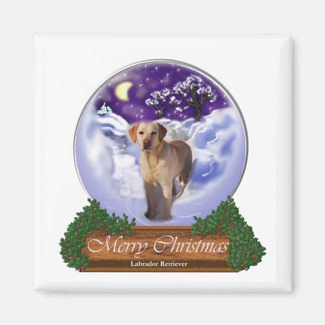 Labrador Retriever Weihnachtsgeschenke Magnet (Vorne)