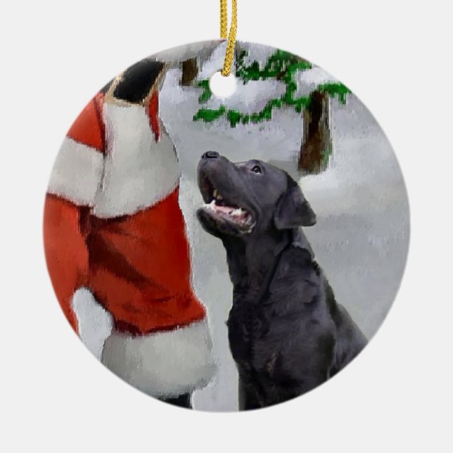 Labrador Retriever Weihnachtsgeschenke Ornament (Vorne)