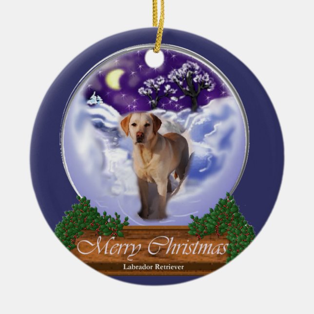 Labrador Retriever Weihnachtsgeschenke Ornament (Vorne)
