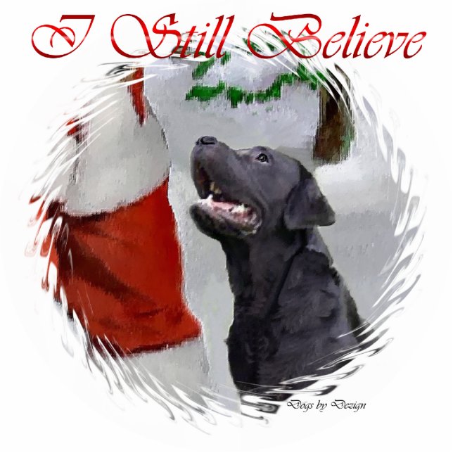 Labrador Retriever Weihnachtsgeschenke Ornament Fotoskulptur Ornament (Vorne)