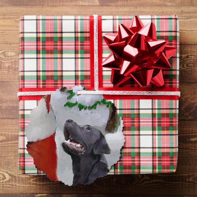 Labrador Retriever Weihnachtsgeschenke Ornament Karte (Insitu (Geschenk))