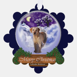 Labrador Retriever Weihnachtsgeschenke Ornament Karte
