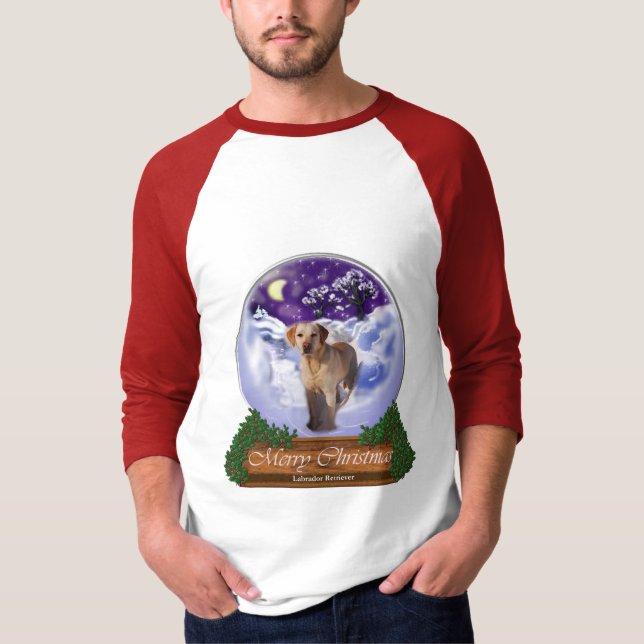 Labrador Retriever Weihnachtsgeschenke T-Shirt (Vorderseite)