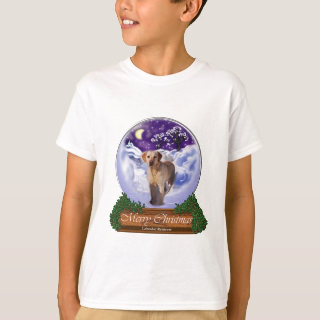 Labrador Retriever Weihnachtsgeschenke T-Shirt (Vorderseite)