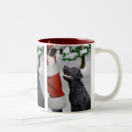 Labrador Retriever Weihnachtsgeschenke Zweifarbige Tasse
