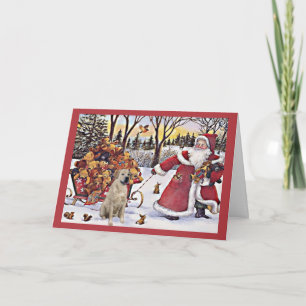 Labrador Retriever Weihnachtskarte Santa Bears2 Feiertagskarte