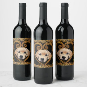 Labrador Retriever Weinetikett