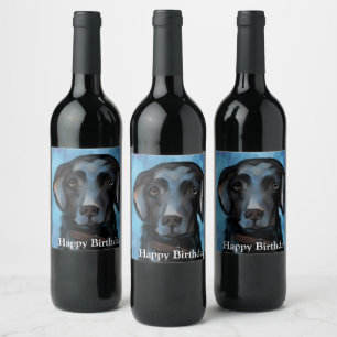 Labrador Retriever Weinetikett