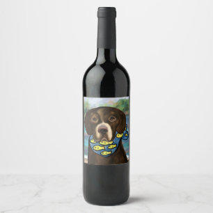 Labrador Retriever Weinetikett