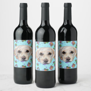 LABRADOR-RETRIEVER WEINETIKETT